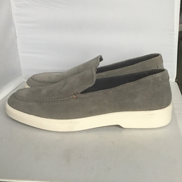 Franco Fortini Men's Taupe Suede Slip-On Loafers - Picture 2 of 7